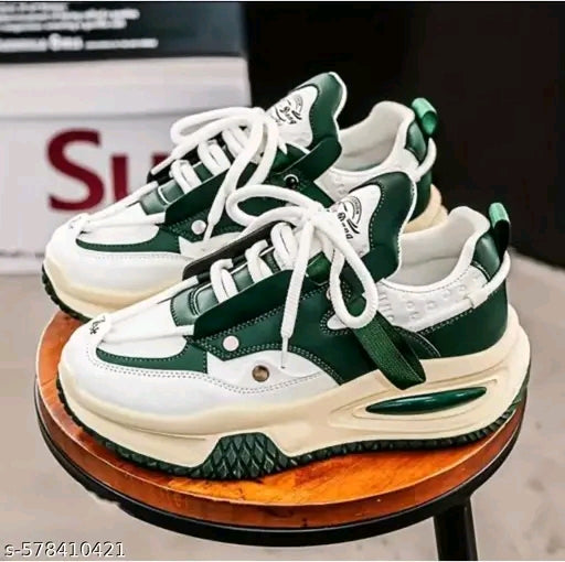 PAMABA Men's Casual Sneaker (Narrow Green)