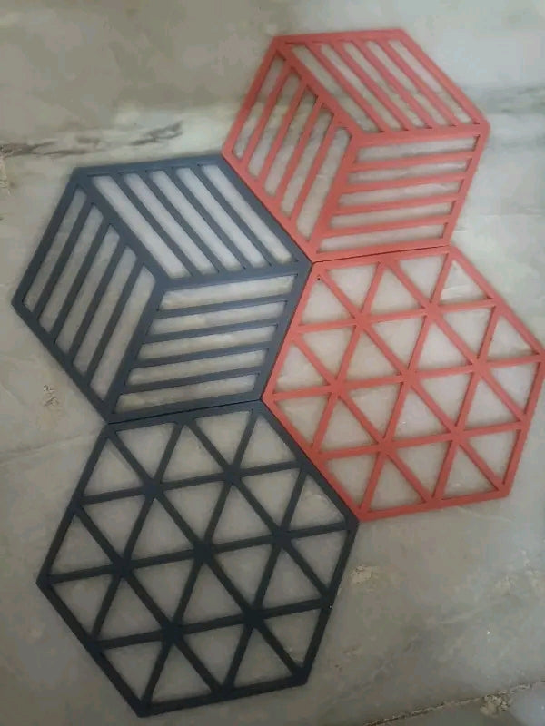 Graceful Place Mats(Silicone)4pcs