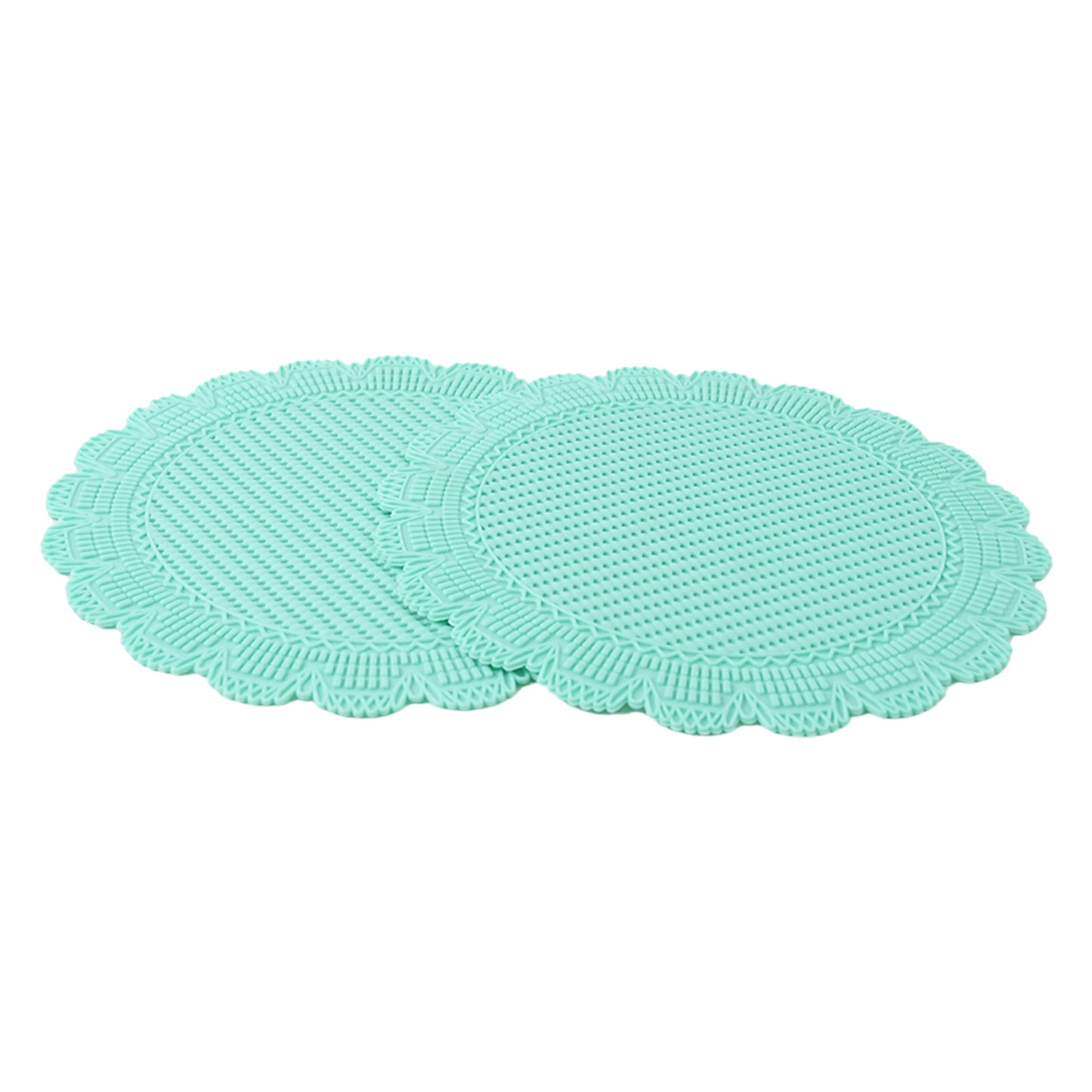Silicone Round Heat Resistant Mat (2 Pc Set)