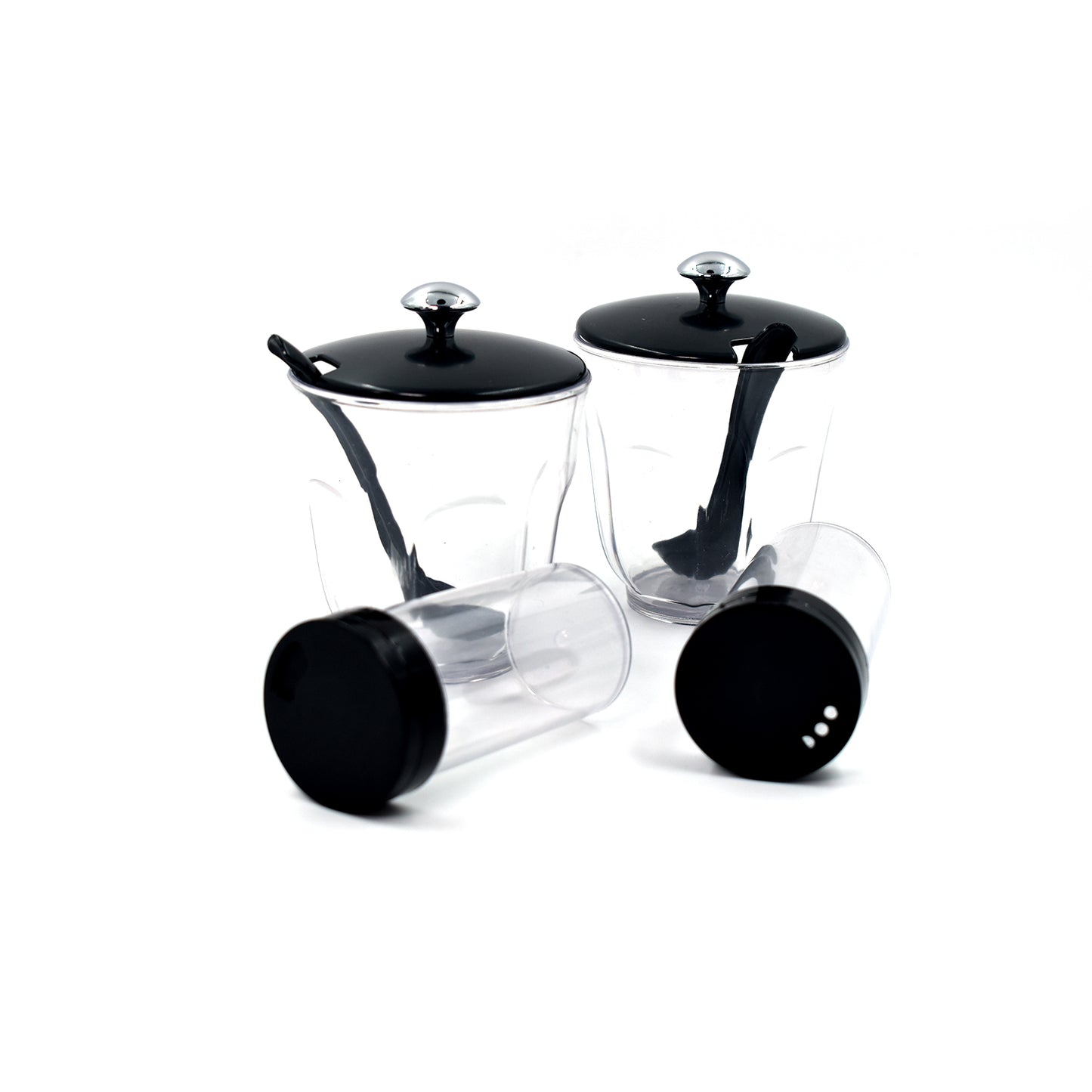 Ganesh Rendy Condiment Set For Kitchen Transparent Jar For Easy To Access Spice 1 Piece Spice Set  (Plastic)