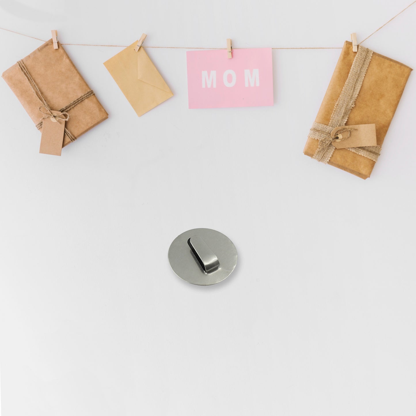 Multipurpose Steel Wall Hanging Hook 12 Pc Self Adhesive Wall Hanging Hooks Sticker Hook Suitable For Wall Paper Calender Bathroom Tiles Kitchen Key Hange And Etc Hook 12  (Pack Of 12)