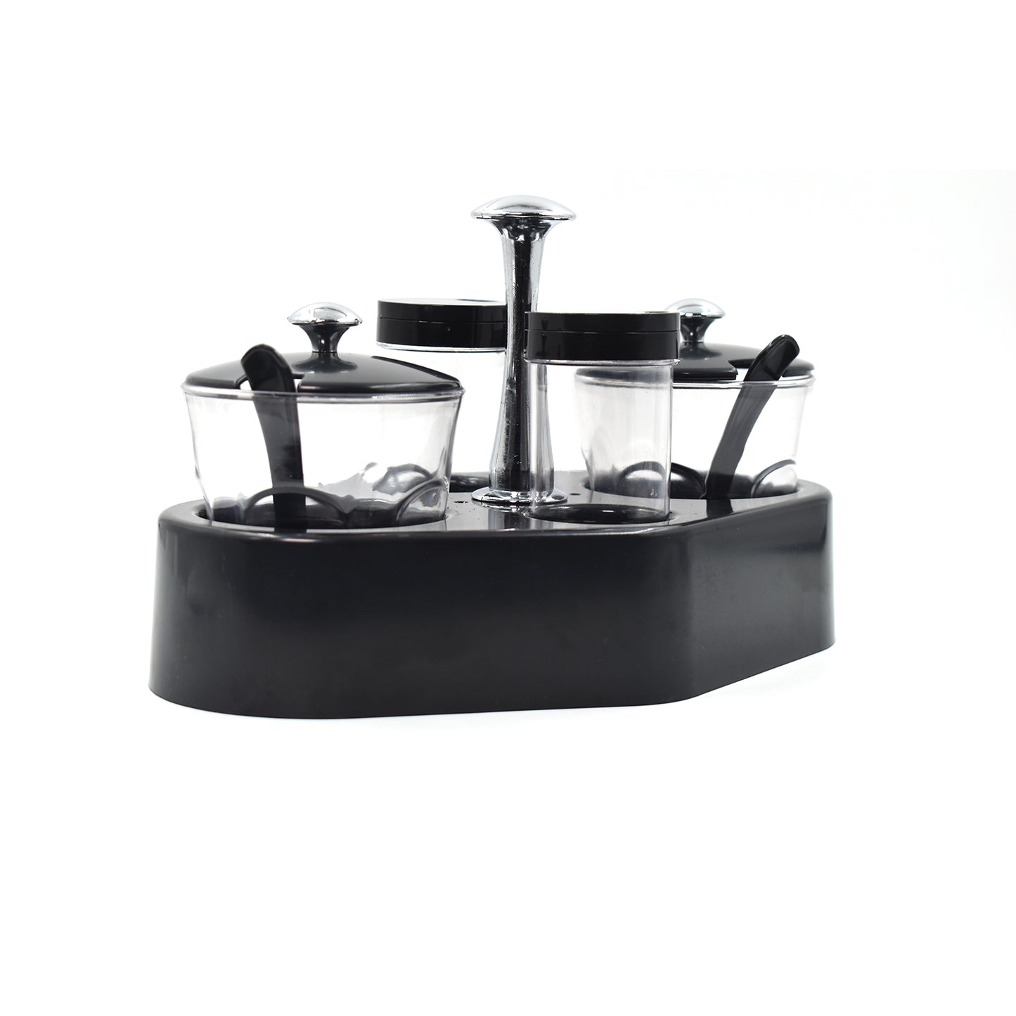 Ganesh Rendy Condiment Set For Kitchen Transparent Jar For Easy To Access Spice 1 Piece Spice Set  (Plastic)