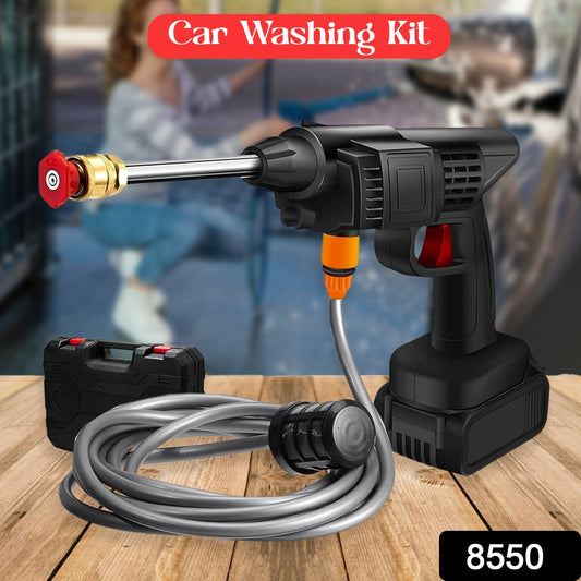 48v Car Washing Kit Portable Pressure Washer With Rechargeable  Cordless Pressure Washer Gun  Handheld Pressure Washer For Car  Car Washer Gun (Type 1- Single Battery)