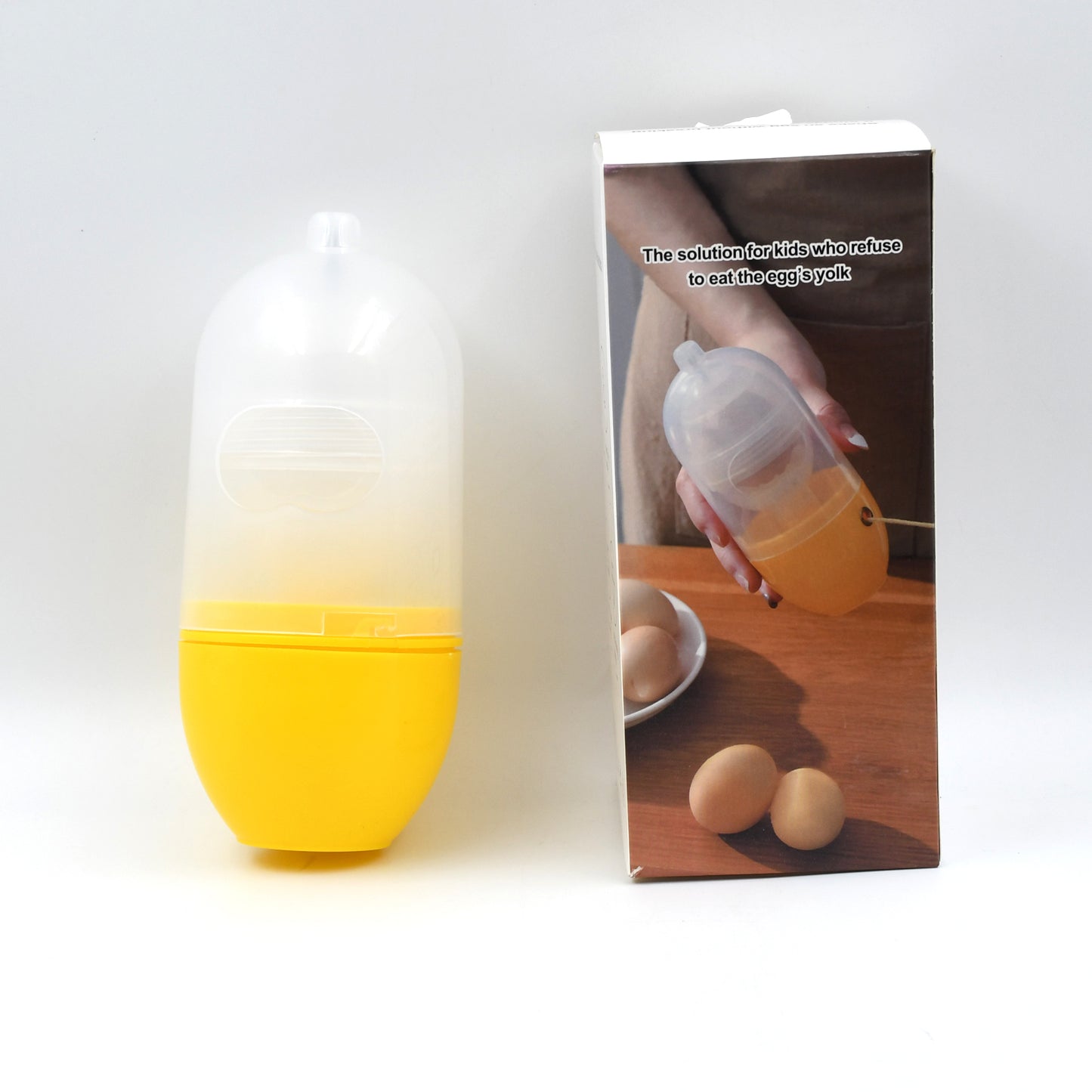 Manual Egg Puller Scrambler Household White Egg Yolk Mixer Kitchen Tool Mix Manual Scrambler Convenient Without Breaking Eggs.