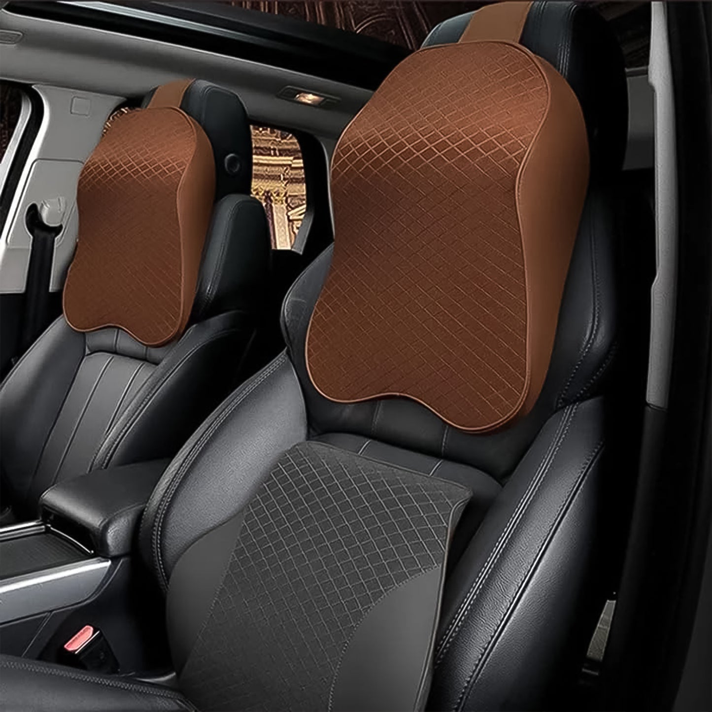 Car Neck Pillow Car Neck Headrest Pillow Memory Foam Car Accessories Cushion Car Seat Head Support Neck Protector Car Seat Neck Pillowfor Driving (1 Pc)