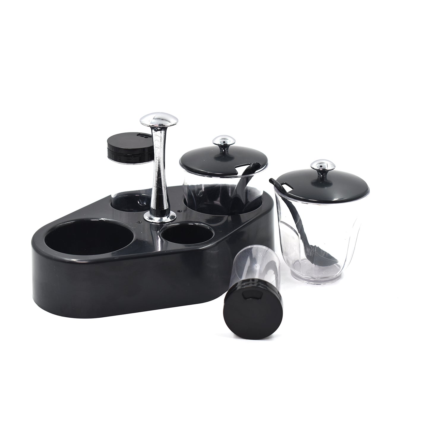 Ganesh Rendy Condiment Set For Kitchen Transparent Jar For Easy To Access Spice 1 Piece Spice Set  (Plastic)