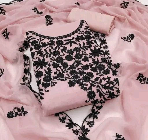 NEW PAKISHTANI TRENDY PINK DRESS MATERIAL & SUITS