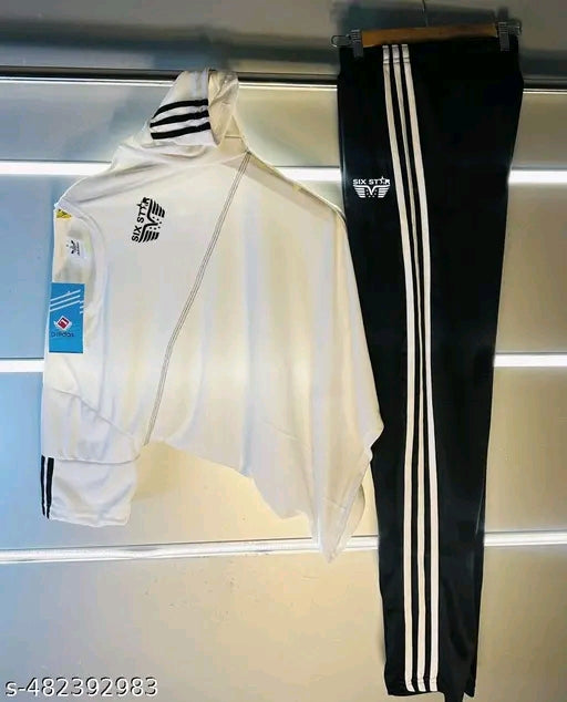 White 3 Strips Combo T-shirt Lower