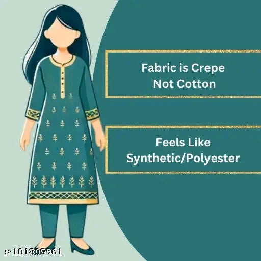 Polyster/Crepe fabric-Women's Multicolor Solid Suits & Dress Materials