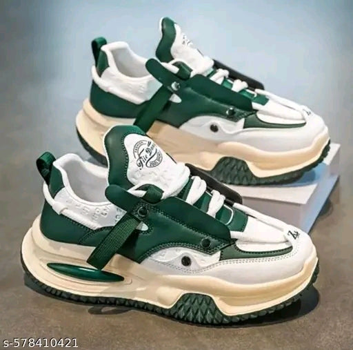 PAMABA Men's Casual Sneaker (Narrow Green)