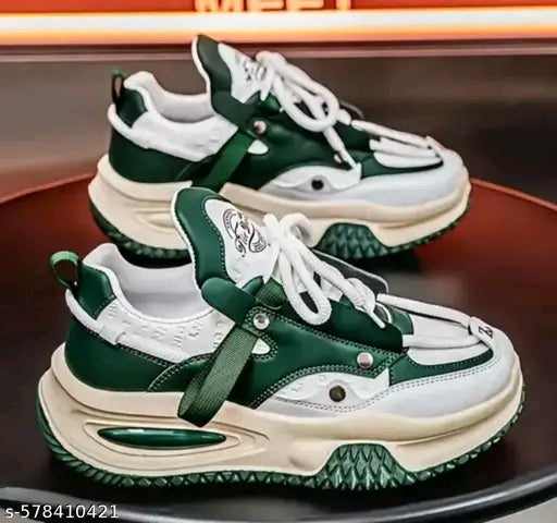 PAMABA Men's Casual Sneaker (Narrow Green)