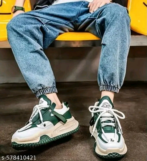 PAMABA Men's Casual Sneaker (Narrow Green)