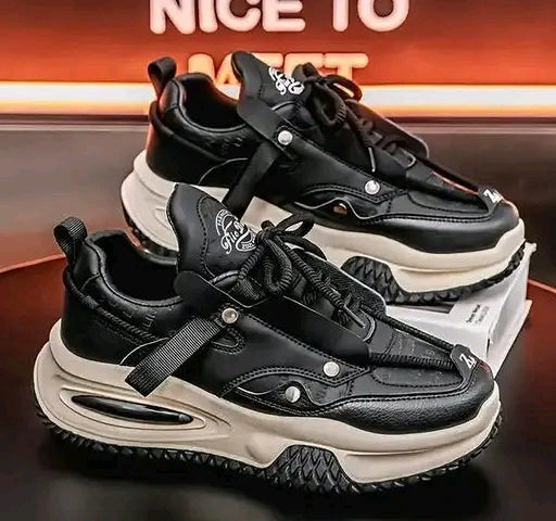 PAMABA Men's Casual Sneaker (Black)