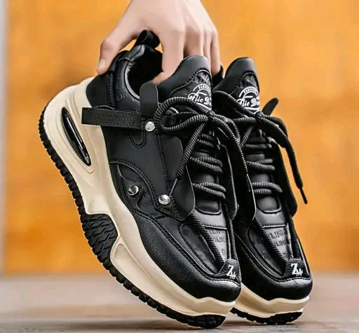 PAMABA Men's Casual Sneaker (Black)