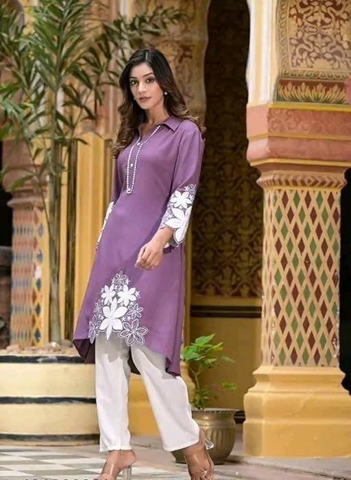 Embroidery kurta pant