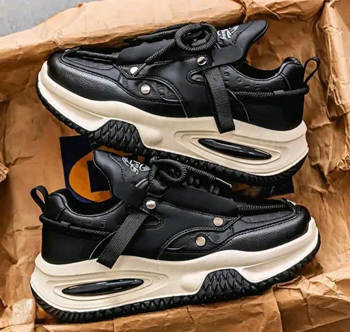 PAMABA Men's Casual Sneaker (Black)