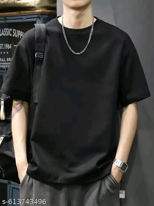 Men's Polycotton Round Neck T-Shirt