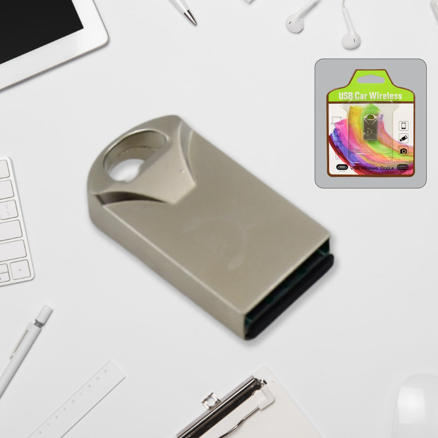 Usb Car Wireless Bluetooth 4.0 Adapter Dongle (1 Pc) use for PC,Laptop